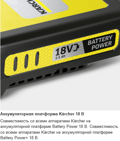 Аккумулятор Karcher Battery Power 18/25  2.445-034.0 - фото3