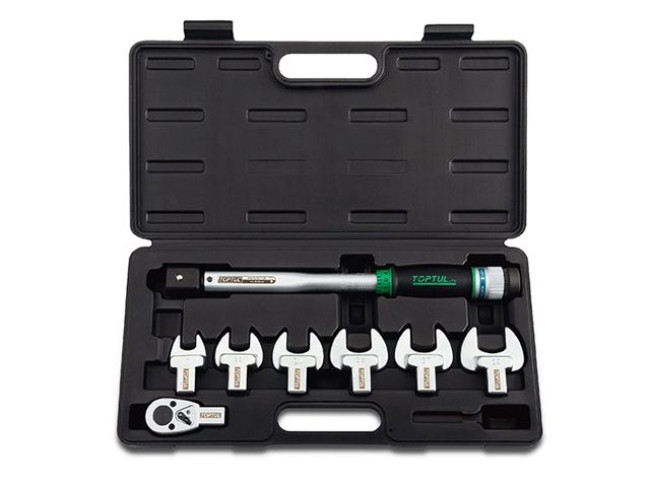 Ключ динамометрический 10-80 Н/м 1/2" + рожковые насадки 17-29мм TOPTUL (GAAI0801) Ключ динамометрический 10-80 Н/м 1/2" + рожковые насадки 17-29мм TOPTUL (GAAI0801)