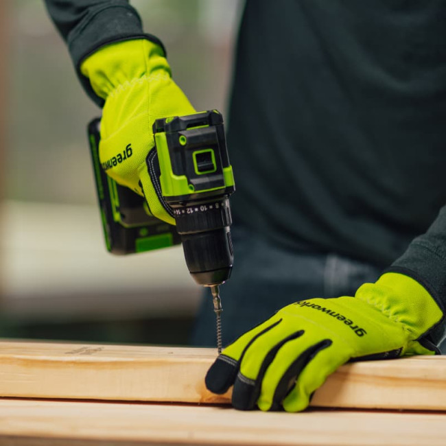 Дрель-шуруповерт аккумуляторная Greenworks 24V DD345 (1АКБх2Ач, ЗУ) 3708307CUA Дрель-шуруповерт аккумуляторная Greenworks 24V DD345 (1АКБх2Ач, ЗУ) 3708307CUA