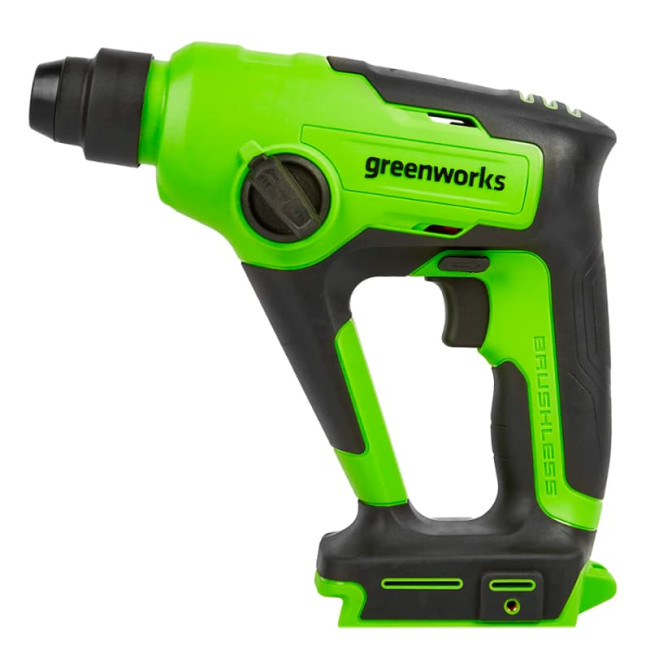 Перфоратор аккумуляторный Greenworks 24V GD24SDS1K2 (1хАКБ 2Ач и ЗУ) 3803107UA Перфоратор аккумуляторный Greenworks 24V GD24SDS1K2 (1хАКБ 2Ач и ЗУ) 3803107UA