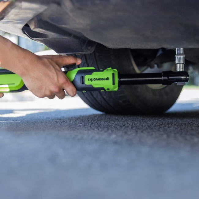 Гайковерт-трещотка аккумуляторный Greenworks 24V GD24RWX 1/2" удлиненная (без АКБ и ЗУ) 3803907 Гайковерт-трещотка аккумуляторный Greenworks 24V GD24RWX 1/2" удлиненная (без АКБ и ЗУ) 3803907