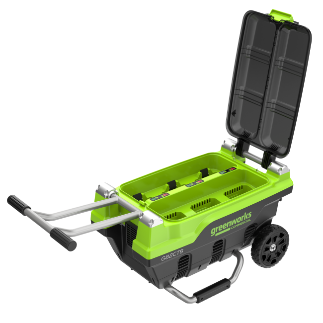 Зарядное устройство Greenworks 82V G82CT6 для 6-ти аккумуляторов 2955107 - фото2