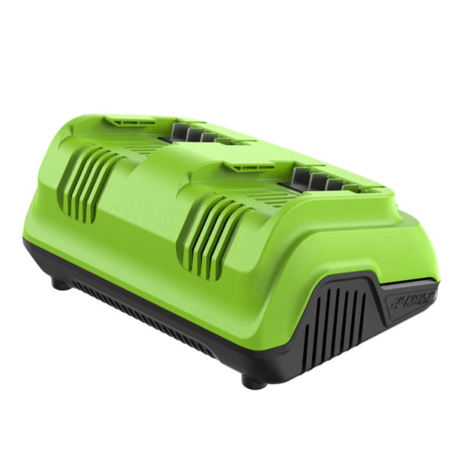 Ультрабыстрое двойное зарядное устройство Greenworks 24V G24X2C8 8A 2958807 фото-4