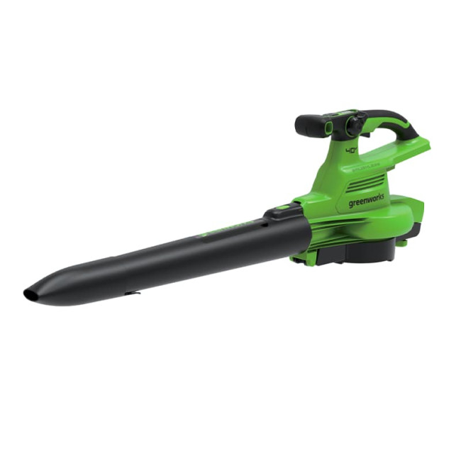 Воздуходув-пылесос садовый аккумуляторный Greenworks 40V GD40BVIIK5 (1хАКБ 5Ач и ЗУ) фото-5