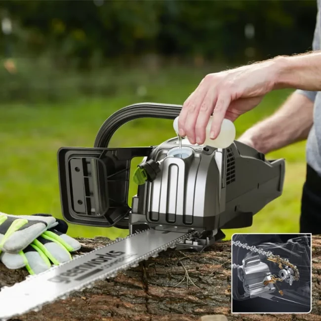 Цепная пила аккумуляторная Greenworks 82V OCS800 (без АКБ и ЗУ) 5кВт 50см 2009707 фото-4