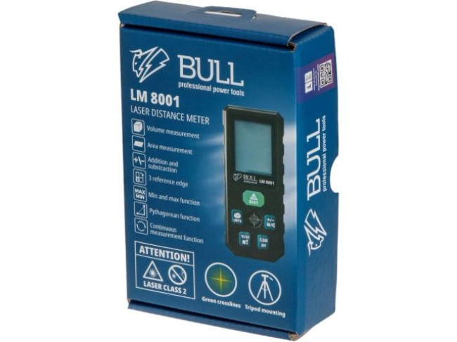 Дальномер лазерный BULL LM 8001 (1323465) фото-7 Дальномер лазерный BULL LM 8001 (1323465) фото-7