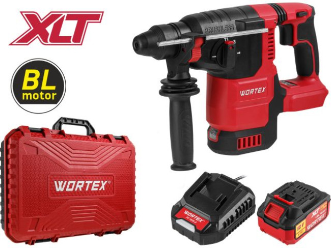 Аккумуляторный перфоратор WORTEX CRH 1822 XLT Set, 1х4 А*ч, 1334921 - фото1 Аккумуляторный перфоратор WORTEX CRH 1822 XLT Set, 1х4 А*ч, 1334921 - фото1