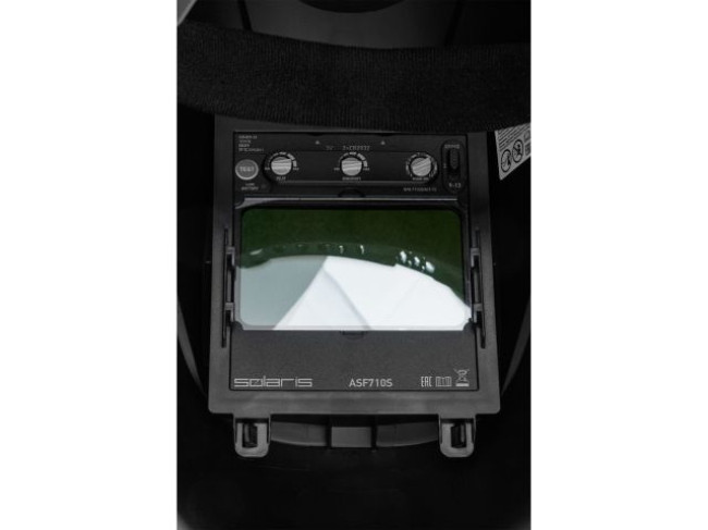 Щиток сварщика с самозатемняющимся светофильтром Solaris ASF710S (черный) фото-4 Щиток сварщика с самозатемняющимся светофильтром Solaris ASF710S (черный) фото-4