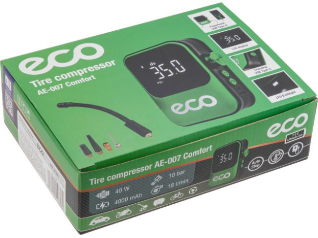 Компрессор автомобильный ECO AE-007 Comfort фото-5 Компрессор автомобильный ECO AE-007 Comfort фото-5