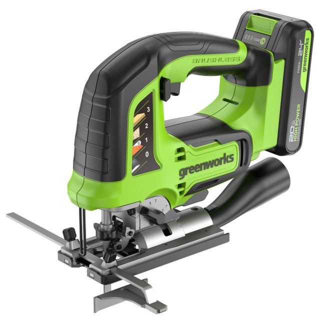 Лобзик аккумуляторный Greenworks 24V GD24JS120 (1хАКБ2Ач и ЗУ) - фото2 Лобзик аккумуляторный Greenworks 24V GD24JS120 (1хАКБ2Ач и ЗУ) - фото2