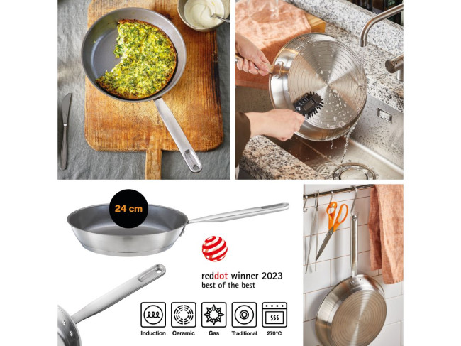 Сковорода Fiskars All Steel 24 см (1064743) - фото2 Сковорода Fiskars All Steel 24 см (1064743) - фото2