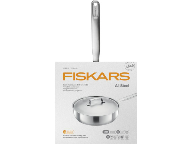 Сотейник Fiskars All Steel 26 см 1064746 фото-8 Сотейник Fiskars All Steel 26 см 1064746 фото-8