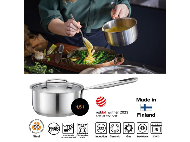 Соусник Fiskars All Steel 1.5 л 1064750 фото-2 Соусник Fiskars All Steel 1.5 л 1064750 фото-2