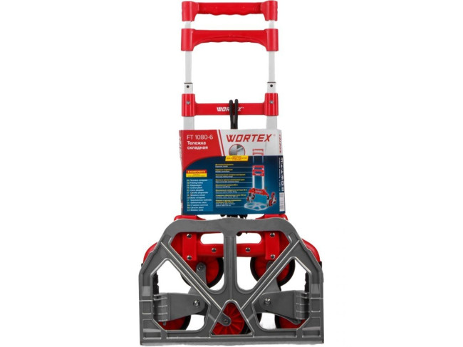 Тележка складная WORTEX FT 1080-6 80 кг/ 30 кг, 6 колес для ступеней, 1323380 фото-3
