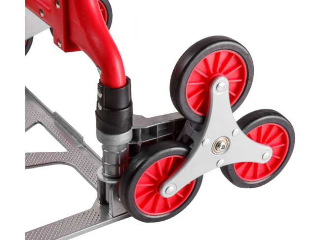 Тележка складная WORTEX FT 1080-6 80 кг/ 30 кг, 6 колес для ступеней, 1323380 фото-2