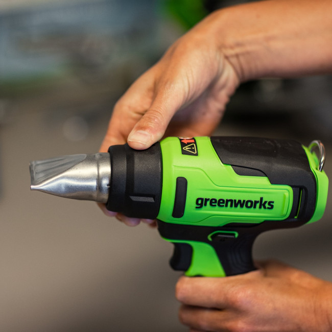 Фен строительный аккумуляторный Greenworks G24HG 24V (1хАКБ 4Ач и ЗУ) фото-5