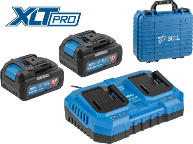 Набор аккумулятор 2х4 А*ч и зарядное устройство 2х4 А BULL XLTpro в чем. SET 2329062 фото-9