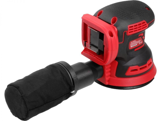 Аккум. эксцентриковая шлифмашина WORTEX COS 1218 E ALL1 XLT c акб и з/у фото-3