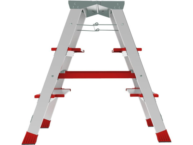 Лестница-стремянка алюм. двухст.67 см 3 ступ. 4,9кг NV 3127 Новая высота фото-5