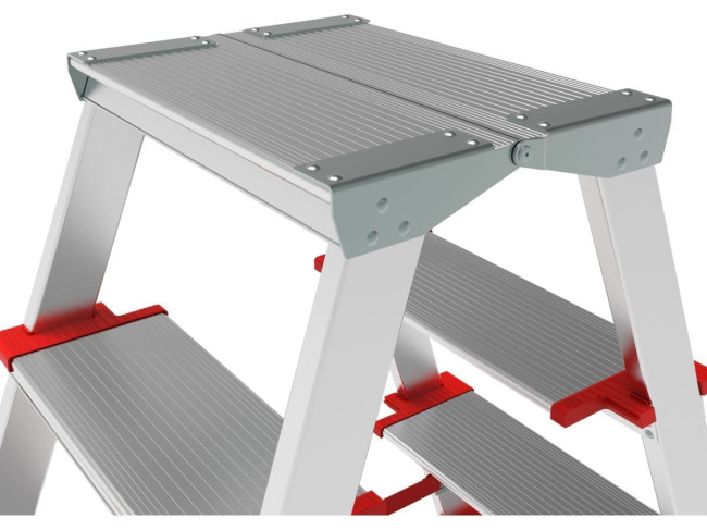 Лестница-стремянка алюм. двухст. 110 см 5 ступ. 7,5кг NV 3127 Новая высота фото-3