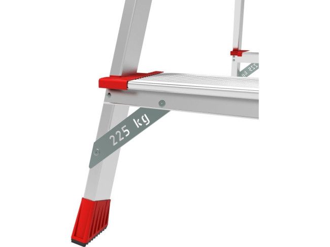 Лестница-стремянка алюм. двухст. 110 см 5 ступ. 7,5кг NV 3127 Новая высота фото-4
