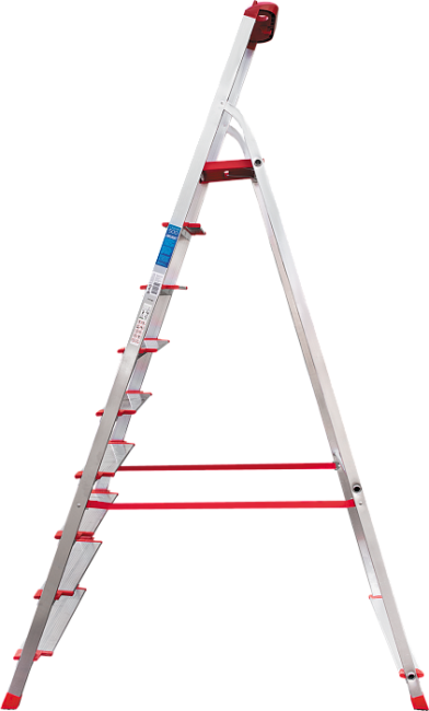 Лестница-стремянка алюм. проф. 195 см 9 ступ. 10,4кг NV3118 Новая Высота фото-3