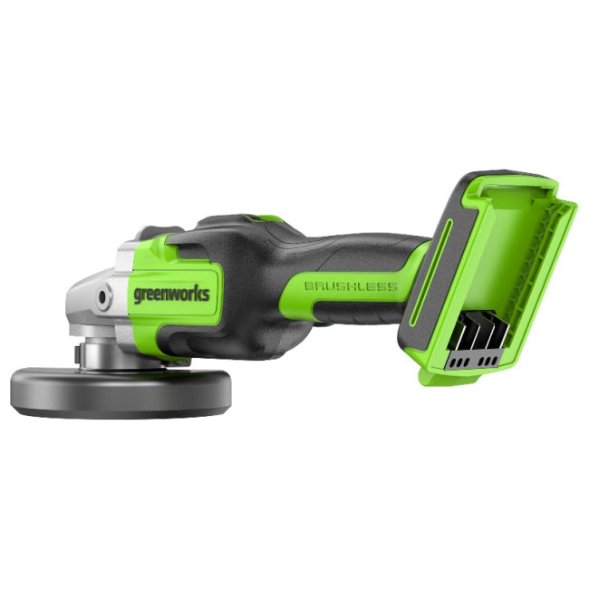 Угловая шлифовальная машина аккумуляторная Greenworks 24V GD24AG фото-9