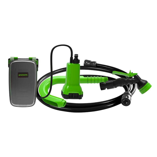 Насос аккумуляторный для полива из бочки Greenworks 24V G24SWP (без АКБ и ЗУ) 3401007 фото-8 Насос аккумуляторный для полива из бочки Greenworks 24V G24SWP (без АКБ и ЗУ) 3401007 фото-8