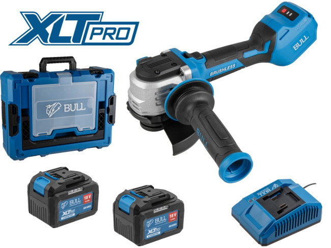 Аккум. углошлифмашина BULL CSG 1812-1 SR Xcase XLTpro 2 АКБx6 Ач БЕСЩЕТ, Безредукторный тип 1333998 - фото1