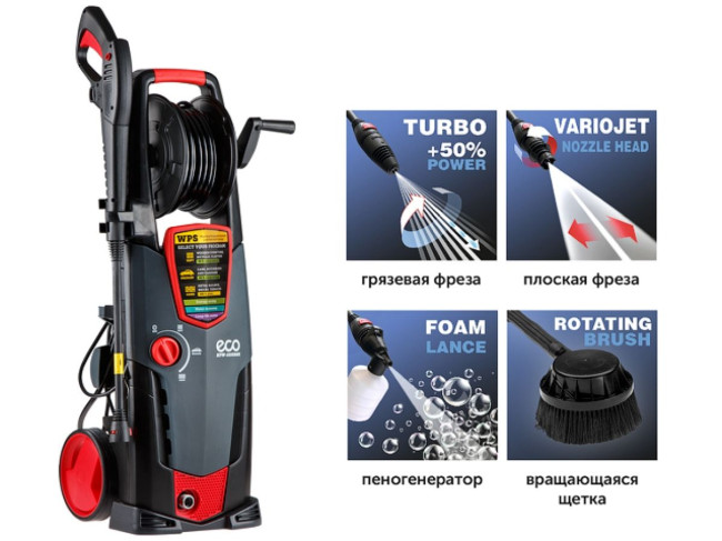 Очиститель высокого давления ECO HPW-1825RSE - фото1