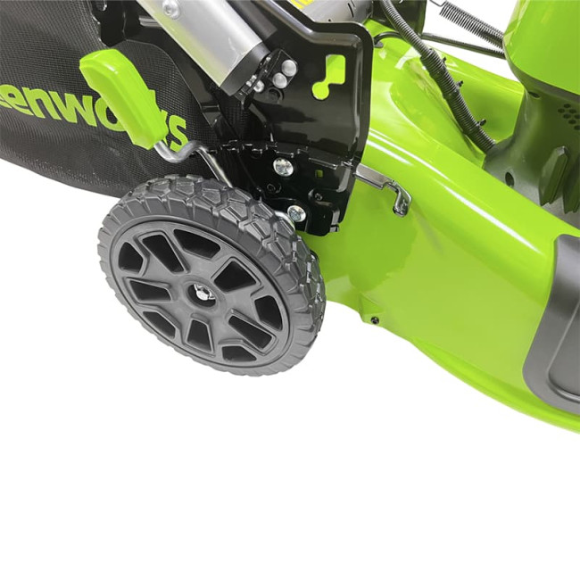 Аккумуляторная газонокосилка самоходная Greenworks 40V GD40LM48SPК8 2517407UH (1хАКБ 8Ач и ЗУ) фото-9