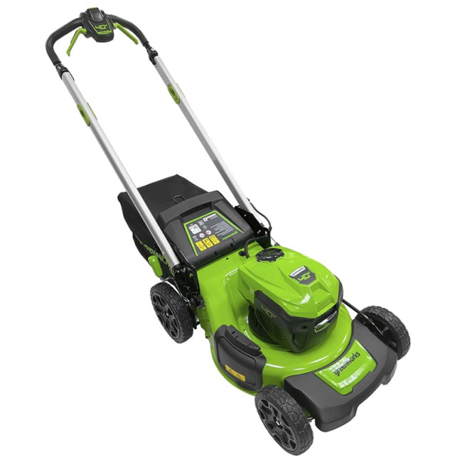 Аккумуляторная газонокосилка самоходная Greenworks 40V GD40LM48SPК8 2517407UH (1хАКБ 8Ач и ЗУ) фото-3