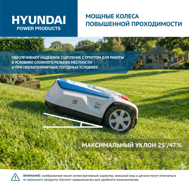 Газонокосилка-робот аккумуляторная HYUNDAI L-CORTEX-5 фото-9