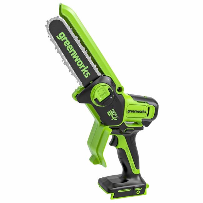 Цепная мини-пила аккумуляторная Greenworks CS2410A, 24V, 10см, без АКБ и ЗУ фото-7