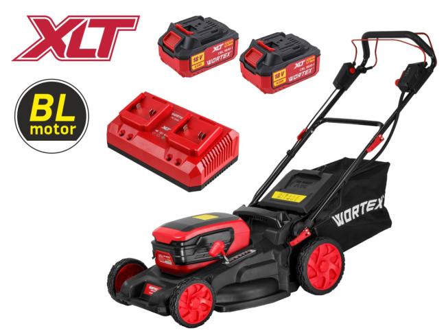 Газонокосилка аккумуляторная самоходная WORTEX CLM 4536-4 XLT SET (2х4 Ач акб и ЗУ) - фото1 Газонокосилка аккумуляторная самоходная WORTEX CLM 4536-4 XLT SET (2х4 Ач акб и ЗУ) - фото1