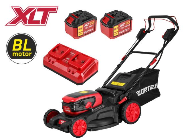 Газонокосилка аккумуляторная самоходная WORTEX CLM 4536-4 XLT SET (2х6 Ач акб и ЗУ) - фото1 Газонокосилка аккумуляторная самоходная WORTEX CLM 4536-4 XLT SET (2х6 Ач акб и ЗУ) - фото1