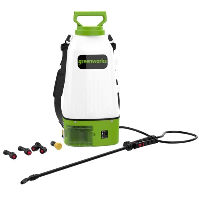 Опрыскиватель аккумуляторный Greenworks BPS2410K4, 24V, 10 л, c 1хАКБ 4 Ач и ЗУ Опрыскиватель аккумуляторный Greenworks BPS2410K4, 24V, 10 л, c 1хАКБ 4 Ач и ЗУ