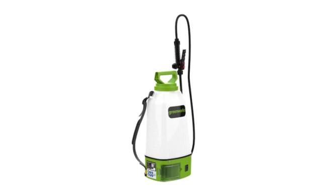 Опрыскиватель аккумуляторный Greenworks BPS2410K4, 24V, 10 л, c 1хАКБ 4 Ач и ЗУ фото-2 Опрыскиватель аккумуляторный Greenworks BPS2410K4, 24V, 10 л, c 1хАКБ 4 Ач и ЗУ фото-2