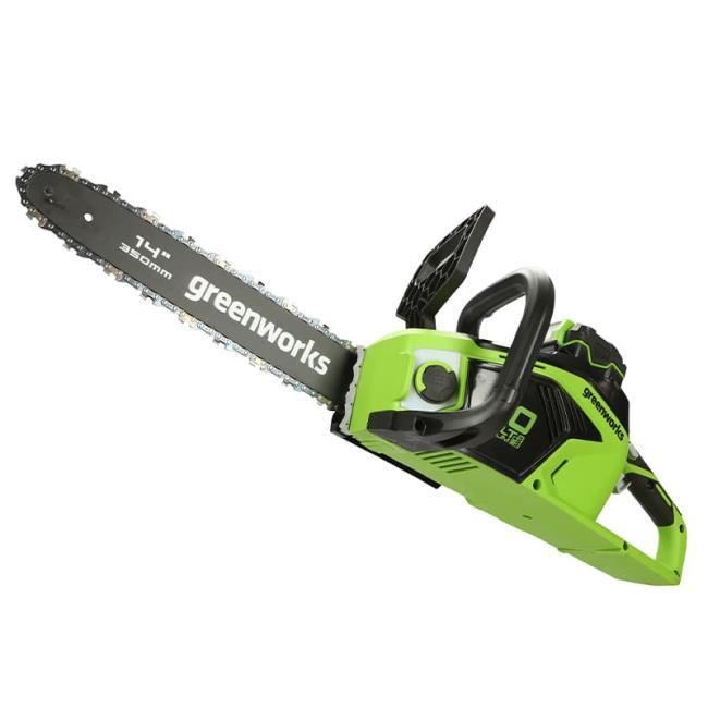 Цепная пила аккумуляторная Greenworks 40V GD40CS15 (4 Ач АКБ и ЗУ) 35см фото-4 Цепная пила аккумуляторная Greenworks 40V GD40CS15 (4 Ач АКБ и ЗУ) 35см фото-4