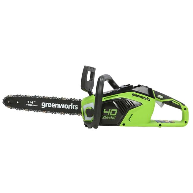 Цепная пила аккумуляторная Greenworks 40V GD40CS15 (4 Ач АКБ и ЗУ) 35см фото-5 Цепная пила аккумуляторная Greenworks 40V GD40CS15 (4 Ач АКБ и ЗУ) 35см фото-5