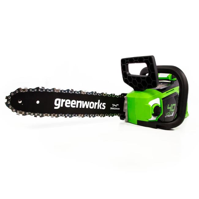 Цепная пила аккумуляторная Greenworks 40V GD40CS15 (4 Ач АКБ и ЗУ) 35см фото-7 Цепная пила аккумуляторная Greenworks 40V GD40CS15 (4 Ач АКБ и ЗУ) 35см фото-7