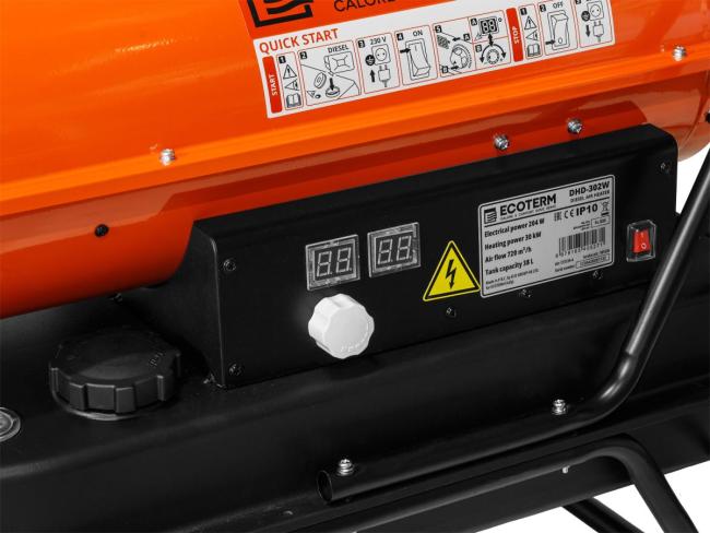 Нагреватель воздуха дизельный Ecoterm DHD-302W прямой фото-2 Нагреватель воздуха дизельный Ecoterm DHD-302W прямой фото-2