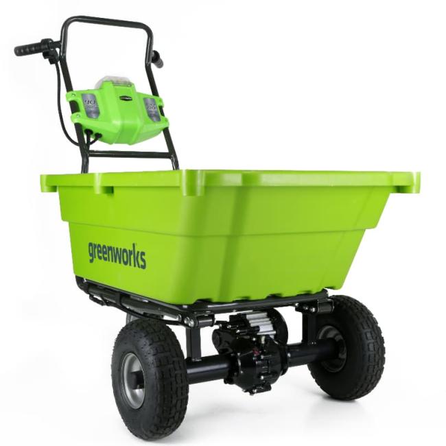Садовая тележка самоходная Greenworks 40V G40GC (без АКБ и ЗУ) 106л фото-3
