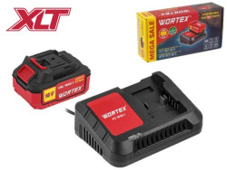 Набор аккумулятор 4 А*ч и зарядное устройство 1х2 А WORTEX ALL1 XLT в кор. SET - фото
