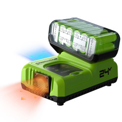 Ультрабыстрое зарядное устройство Greenworks 24V G24C8 8А 2958707 - фото2