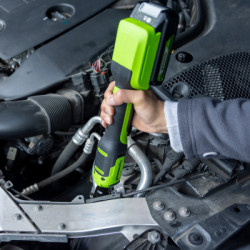 Гайковерт-трещотка аккумуляторный Greenworks 24V GD24RW 1/2" (без АКБ 2Ач и ЗУ) сумка, 3804007 - фото2