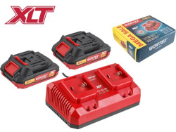 Набор аккумулятор WORTEX 2х2 А*ч и зарядное устройство 2х2 А  ALL1 XLT SET 2329018 - фото