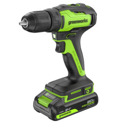 Дрель-шуруповерт аккумуляторная Greenworks 24V GD24DD35 (1x2Ач, ЗУ) 3704007CUA - фото2