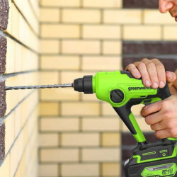 Перфоратор аккумуляторный Greenworks 24V GD24SDS1 (без АКБ и ЗУ) 3803107 - фото2