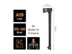 Топор-колун Solid A19 FISKARS 1052044 - фото2